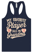 Load image into Gallery viewer, My Favorite Baseball Player Calls Me Grandma Women's Racerback Tank

