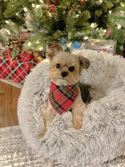 Christmas Bandana | Fall Bandana | Plaid Bandana | Flannel Bandana | Holiday Bandana