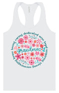 Load image into Gallery viewer, Flowers for Grandma Women's Racerback Tank
