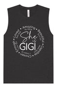 Load image into Gallery viewer, Biblical Gigi Muscle Tank
