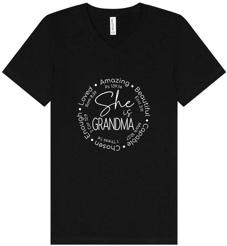 Biblical Grandma Unisex V-Neck Shirt