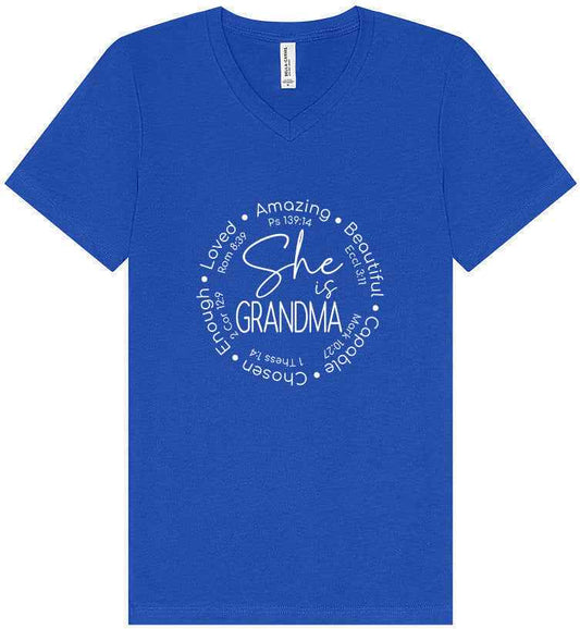 Biblical Grandma Unisex V-Neck Shirt