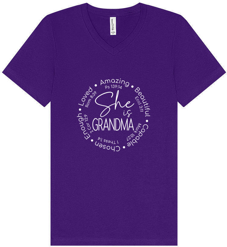 Biblical Grandma Unisex V-Neck Shirt