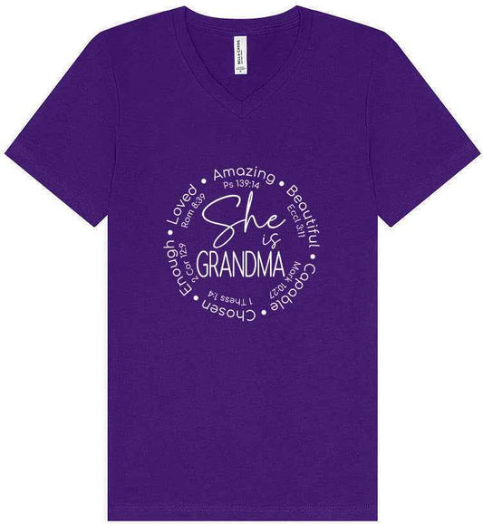 Biblical Grandma Unisex V-Neck Shirt