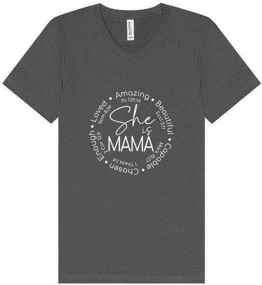 Biblical Mama Unisex V-Neck Shirt