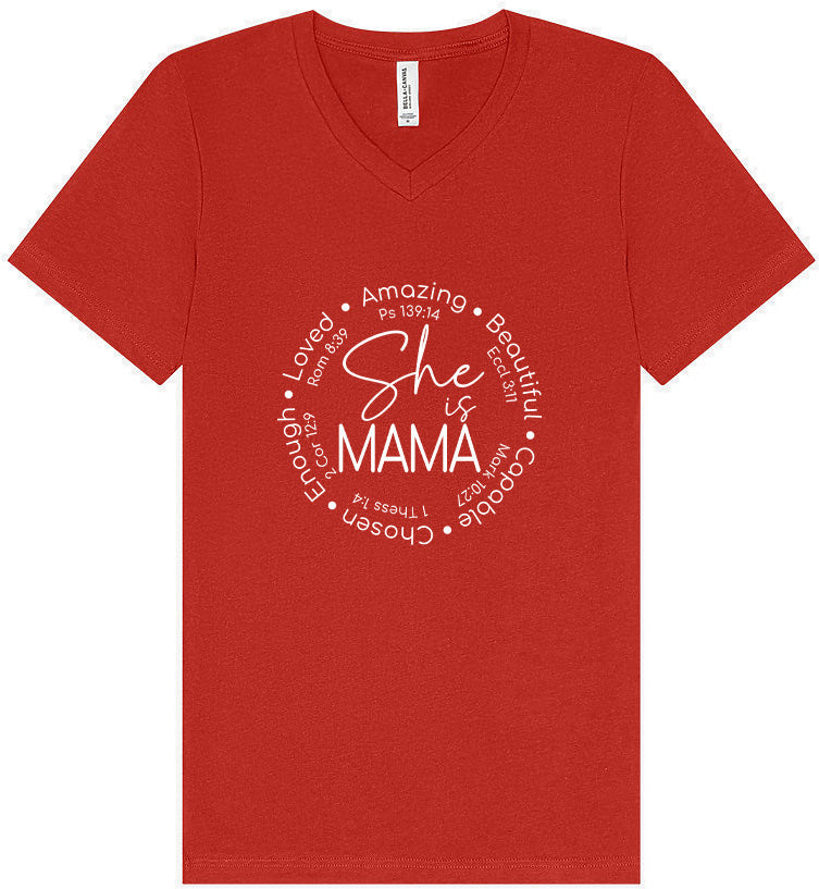 Biblical Mama Unisex V-Neck Shirt