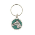 Load image into Gallery viewer, Horse Enamel Turquoise Color Key Chain

