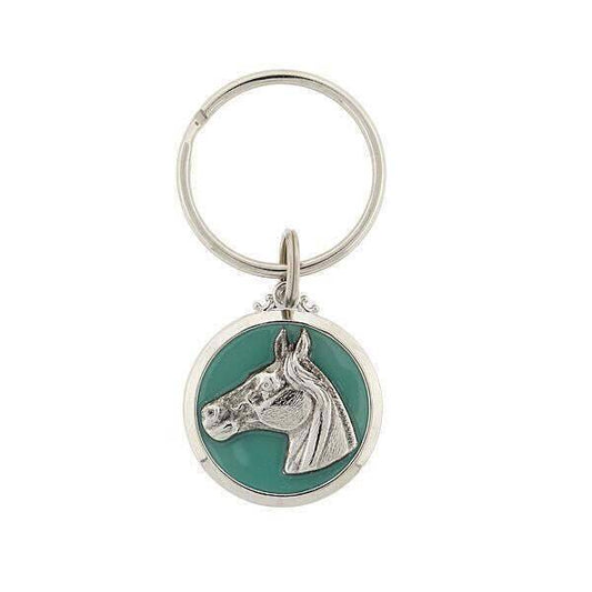 Horse Enamel Turquoise Color Key Chain