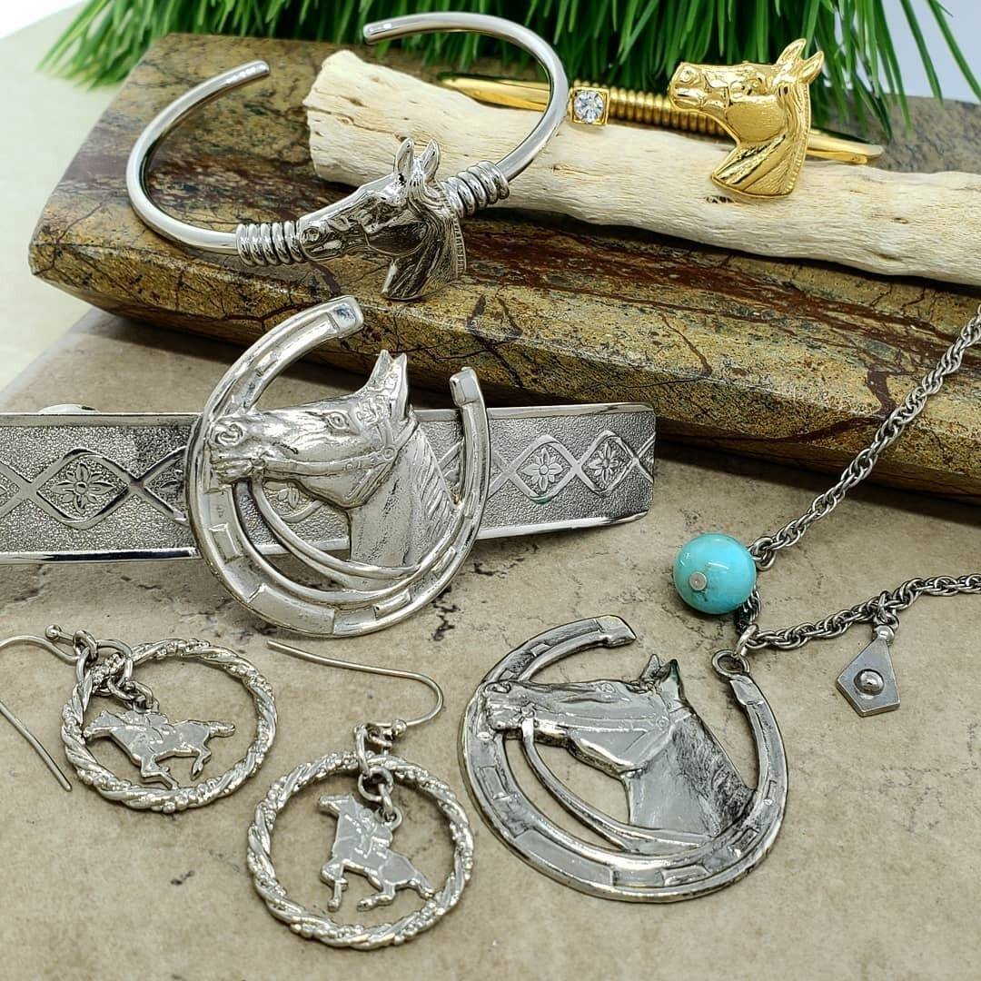 Horseshoe And Horse Hair Barrette