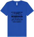 Load image into Gallery viewer, Grandchildren are my Favorite Unisex V-Neck Shirt
