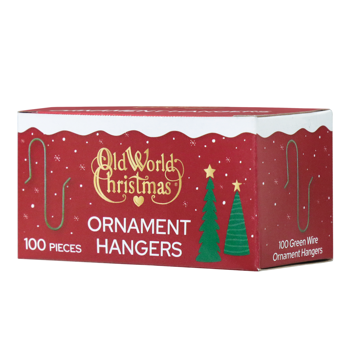 100 Green Ornament Hangers - Southlake Paws