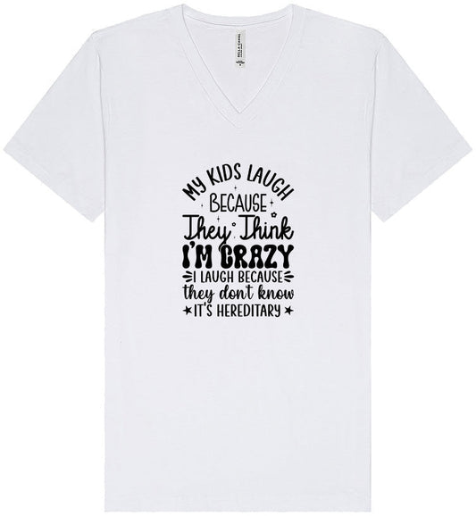 They Don't Know It's Hereditary Unisex V-Neck Shirt