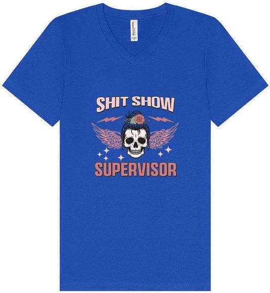 Shitshow Supervisor Unisex V-Neck Shirt