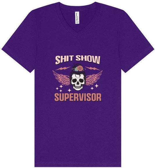 Shitshow Supervisor Unisex V-Neck Shirt