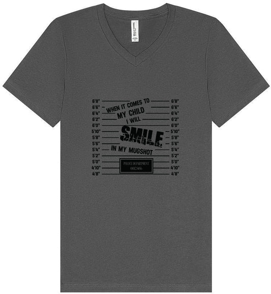 Smile in my Mugshot Unisex V-Neck Shirt