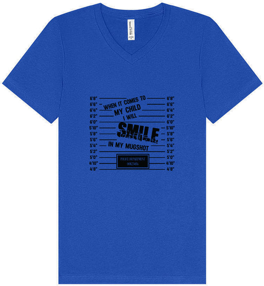 Smile in my Mugshot Unisex V-Neck Shirt