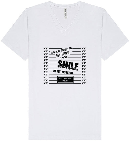 Smile in my Mugshot Unisex V-Neck Shirt