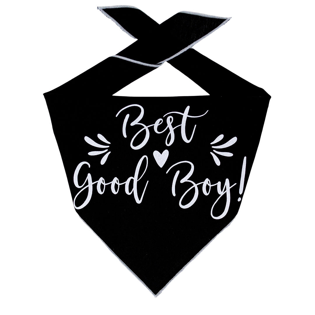 Wedding Bandana, "Best Good Boy!" Tie Dog Bandana, Engagement Bandana, Best Man, Best Dog - Southlake Paws