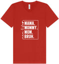 Load image into Gallery viewer, Mom. Bruh. Unisex V-Neck Shirt
