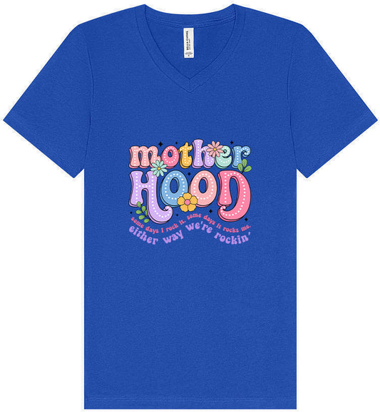 Rockin Motherhood Unisex V-Neck Shirt