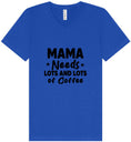 Load image into Gallery viewer, Mama Needs Lots of Coffee Unisex V-Neck Shirt
