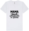 Load image into Gallery viewer, Mama Needs Lots of Coffee Unisex V-Neck Shirt
