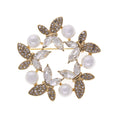Load image into Gallery viewer, Enchanted Crystal & Faux Pearl Butterfly Symphony Pin
