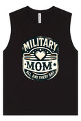 Load image into Gallery viewer, Proud Military Mom Muscle Tank
