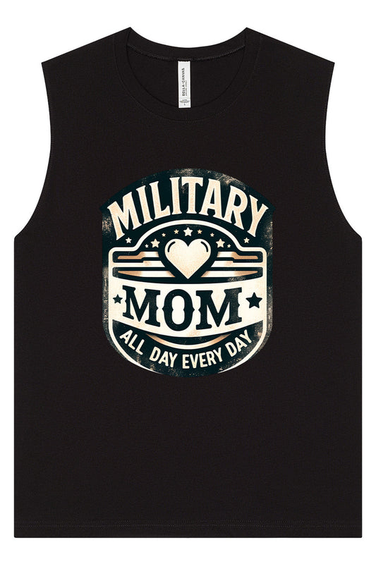 Proud Military Mom Muscle Tank