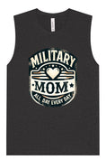 Load image into Gallery viewer, Proud Military Mom Muscle Tank
