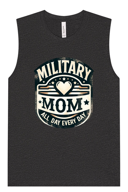 Proud Military Mom Muscle Tank