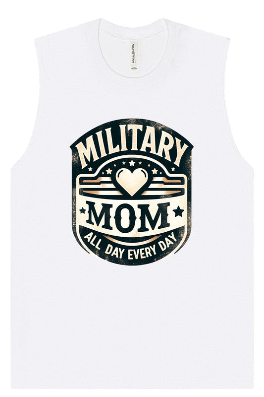 Proud Military Mom Muscle Tank