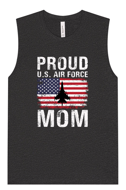 Proud Air Force Mom Muscle Tank