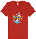 Load image into Gallery viewer, Proud Navy Mom Unisex V-Neck Shirt
