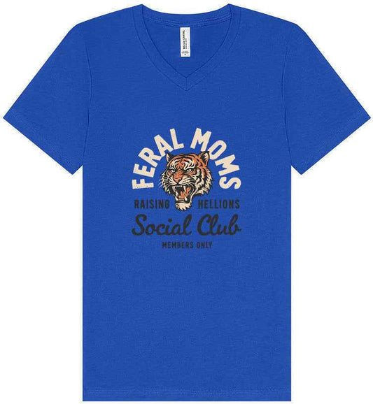 Feral Moms Social Club Unisex V-Neck Shirt