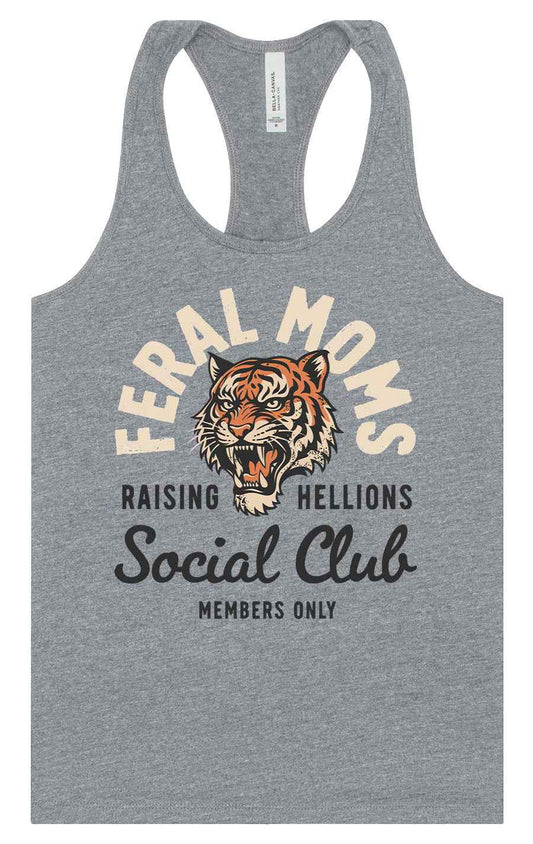 Feral Moms Social Club Women's Racerback Tank