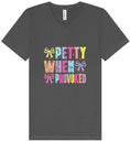 Load image into Gallery viewer, Petty When Provoked Unisex V-Neck Shirt
