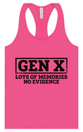 Load image into Gallery viewer, Gen X No Evidence Women's Racerback Tank
