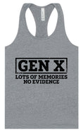 Load image into Gallery viewer, Gen X No Evidence Women's Racerback Tank
