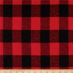 Christmas Dog Bandana - Black & Red Plaid Flannel  -CUTEST REINDEER OF ALL