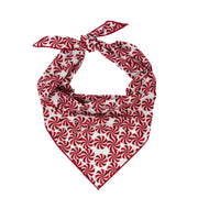 Christmas Bandana with Peppermints  |  Holiday Dog Bandana | XMAS
