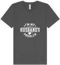 Load image into Gallery viewer, I'm My Husband's Problem Unisex V-Neck Shirt
