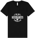 Load image into Gallery viewer, I'm My Husband's Problem Unisex V-Neck Shirt
