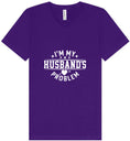 Load image into Gallery viewer, I'm My Husband's Problem Unisex V-Neck Shirt
