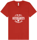 Load image into Gallery viewer, I'm My Husband's Problem Unisex V-Neck Shirt
