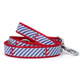Load image into Gallery viewer, Navy Stripe Anchors Collar & Lead Collection
