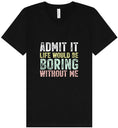 Load image into Gallery viewer, Retro Life Would Be Boring Unisex V-Neck Shirt
