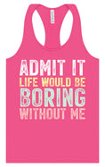 Load image into Gallery viewer, Retro Life Would Be Boring Women's Racerback Tank
