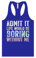 Load image into Gallery viewer, Retro Life Would Be Boring Women's Racerback Tank
