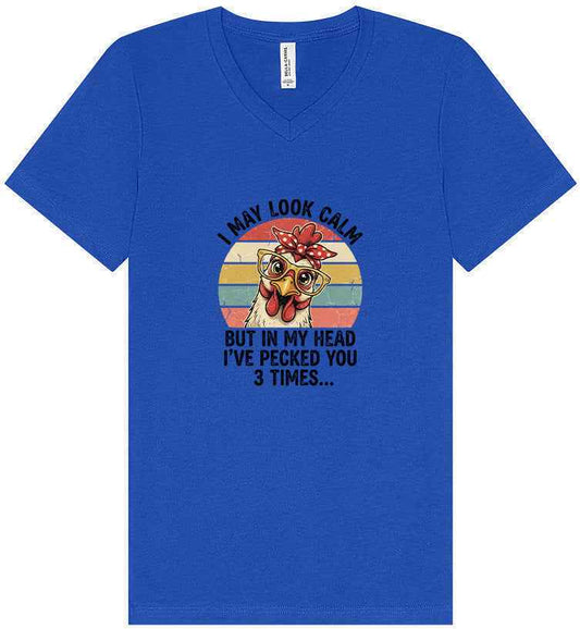 Pecked You in My Head Unisex V-Neck Shirt